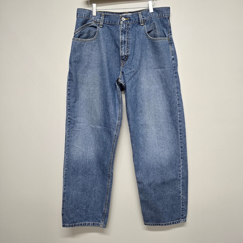 Levis SilverTab Baggy Jeans Mens 34x32 Blue Loose Fit Skater Y2K Denim